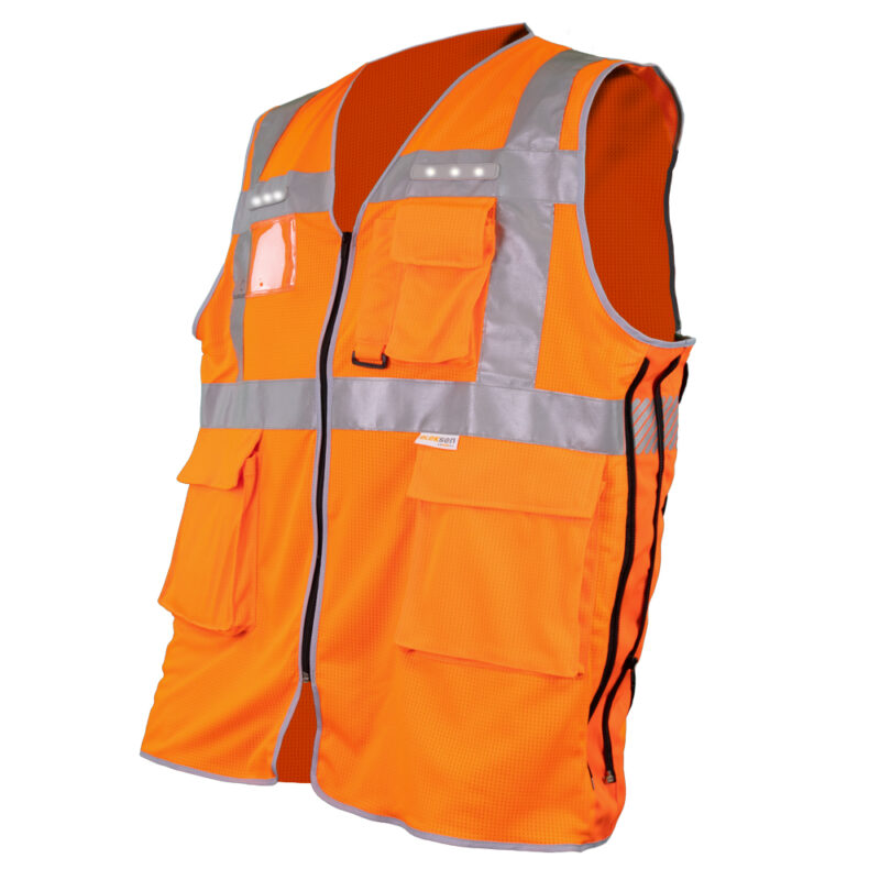 Moduled Gilet de signalisation LED - Multipoches Chatard