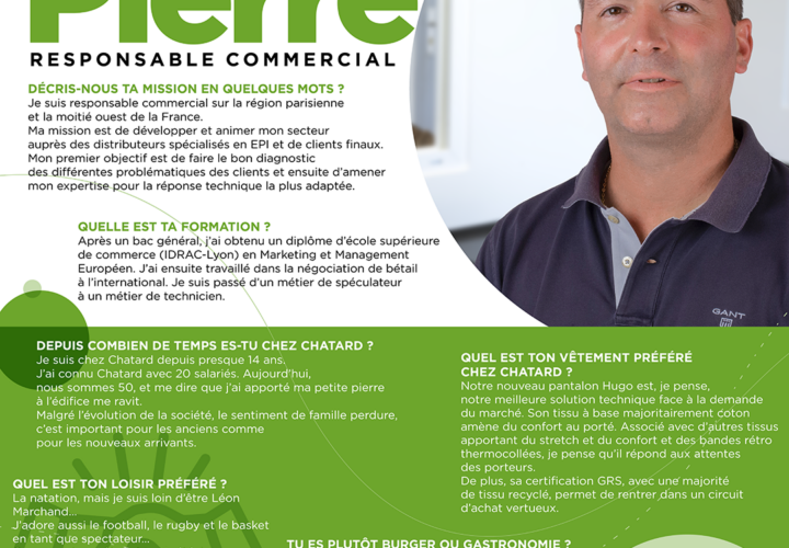 Pierre Chabanne Découvrir Chatard Responsable commercial Grands Ouest / Région parisienne