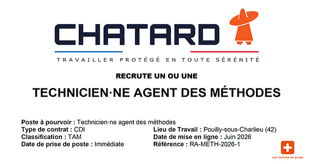 Recrutement Agent.e Méthodes Chatard